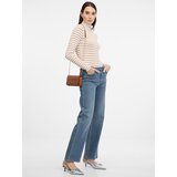 Orsay Beige Women's Striped Long Sleeve T-Shirt - Women's | Shoptok.si