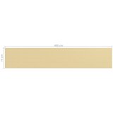Balkonski zastor bež 75 x 400 cm HDPE | Shoptok.si