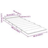  Blazina za sončno ležalnik Siva 178 x 60 x 4 cm Oxford tkanina, (5000202443) | Shoptok.si