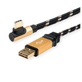 Secomp Roline Gold USB2.0 Reversibile type C - A, pod uglom 90, M/M 3.0m ( 6141 ) | Eponuda.com