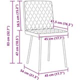  Jedilni stoli 4 kosi svetlo zelen žamet, (21828471) | Shoptok.si