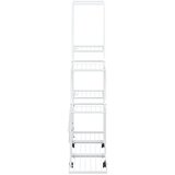  Stalak za cvijeće s kotačima 94,5 x 25 x 92,5 cm bijeli metalni | shoptok.hr