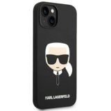 Karl Lagerfeld KLHCP14MSLKHBK za iphone 14 plus črn silikonska zaščita - karls head | Shoptok.si