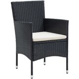 7-dijelni vrtni blagovaonski set s jastucima crni | shoptok.hr