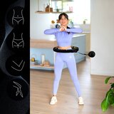  Hhm13 novi hula hoop crno/zlatni magnetski s utegom + brojačem hms | shoptok.hr