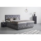 Premium Living Postelja Boxspring Cordoba, Siva, 160x200 | Shoptok.si