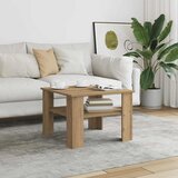  Stol za kavu Artisan hrast 60x60x42 cm izrađeno drvo | shoptok.hr