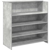 Maison Chic sprejemna miza - računalniška miza - pisarniška miza betonsko siva 100x50x103,5 cm inženirski les, (21785675) | Shoptok.si