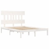  Okvir za krevet od masivne borovine bijeli 200 x 200 cm | Eponuda.ba