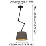 Eglo 390198 - visilica na &amp;scaron;tangu pistunio 1xE27/40W/230V braon Slike