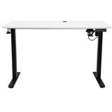 Ikonka KX2640 električni nastavljiv delovni stol 120 × 60 cm – bela | Shoptok.si