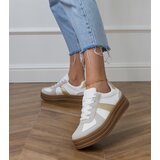 Gemre White women's platform sneakers Serila | Shoptok.si