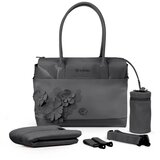 Cybex torba Simply flowers dark grey, siva Cijene