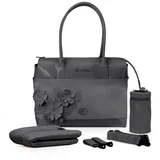 Cybex torba Simply flowers dark grey, siva