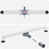  360° Odvod za tuširanje s tankim modelom Srebrno 80 cm | shoptok.hr