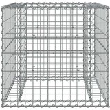  Gabionska košara srebrna 70 x 70 x 65 cm od pocinčanog željeza | shoptok.hr