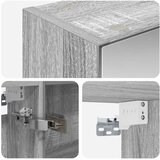  Kupaonski ormar s ogledalom Siva Sonoma 50 x 14,5 x 70 cm | shoptok.hr