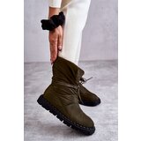 Boto Women's insulated boots Green Emelie | Shoptok.si