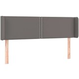  Posteljno vzglavje sivo 147x16x78/88 cm umetno usnje, (20738623) | Shoptok.si