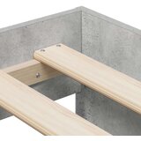  Postelja za shranjevanje Betonska siva Inženirski les 100 x 200 cm, (22083704) | Shoptok.si
