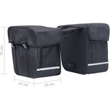  Dvostruka torba za prtljagu bicikla vodootporna 35 L crna | shoptok.hr