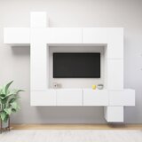 vidaXL 9-dijelni set TV ormarića bijeli od iverice Cijene