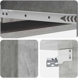 Stolna montirana na zid Betonska siva 87,5 x 34,5 x 17 cm | shoptok.hr