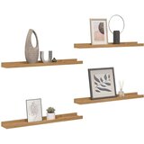  Polica na zidu 4 pcs Smeđa 40 x 9 x 3 cm Konstruirano drvo | shoptok.hr