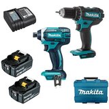Makita set akumulatorskih bušilica DLX2127X1 (DDF482+DTD152+DC18RC+3xBL1830B+MakPac) DLX2127X1 Cene