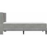  Okvir kreveta s madracem Svijetlo siva 90 x 190 cm Baršun | shoptok.hr