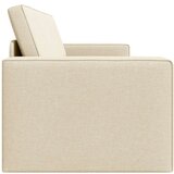 vidaXL Dnevni kauč na krevet 2-u-1 Krem 245x150x60.5 cm Tkanina | shoptok.hr