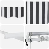  Povlačivi tende Antracit 350 x 200 cm tkanina | shoptok.hr