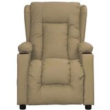  Fotelja na podizanje od umjetne kože boja cappuccina - Boja cappuccina 1 | shoptok.hr