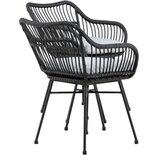 Venture Home Viga vrtni lounge set, crni Slike