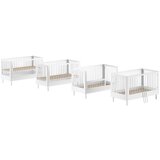 Vipack Bijeli dječji krevet od masivne bukve 70x140 cm Forrest – | shoptok.hr