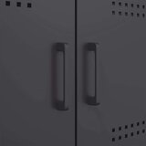  Visoka komoda crna 68 x 39 x 113 cm čelična | shoptok.hr