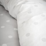 Catherine Lansfield Bela/siva enojna flanelna posteljnina 135x200 cm Polka Dot – | Shoptok.si