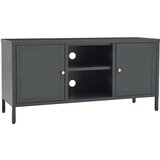 Maison Chic TV omarica - TV stojalo - Televizijska omarica antracitna 105x35x52 cm jeklo in steklo, (21699159) Cene