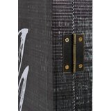  Sklopiva sobna pregrada s uzorkom pera 228 x 170 cm crno-bijela | shoptok.hr