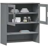 The Living Store Gornji element za komodu MOLDE sivi 90x35x100 cm od borovine | shoptok.hr