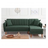 Atelier Del Sofa Temno zelena raztegljiva kotna sedežna garnitura (desni kot) Aqua – | Shoptok.si