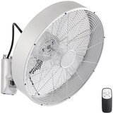  ZEVENTI - Zidni ventilator FANNY 50W/230V mat hrom + daljinski upravljač | Eponuda.com