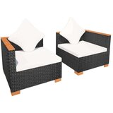  Sofa od poliratana crna | shoptok.hr