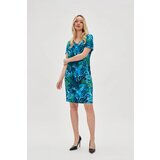 Marisse Blue Tropical Print Dress | ePonuda.com