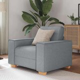 vidaXL Sofa fotelja svijetlo siva 60 cm tkanina | shoptok.hr
