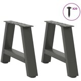  Noge za klubsko mizico v obliki črke A, 2 kosa, antracitne, 40 x (30-31) cm, jeklo, (22123709) | Shoptok.si