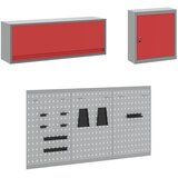  Set radnih ormarića s ladicama s pohranom 8 kom. Crvena | shoptok.hr