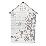 House XXL with a car 3D coloring book for children | shoptok.hr