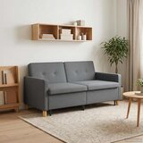  Krevet-sofa na razvlačenje Tamnosiva Tkanina | shoptok.hr