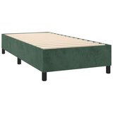 Box spring postelja z vzmetnico temno zelen 90x190 cm žamet, (20899329) | Shoptok.si